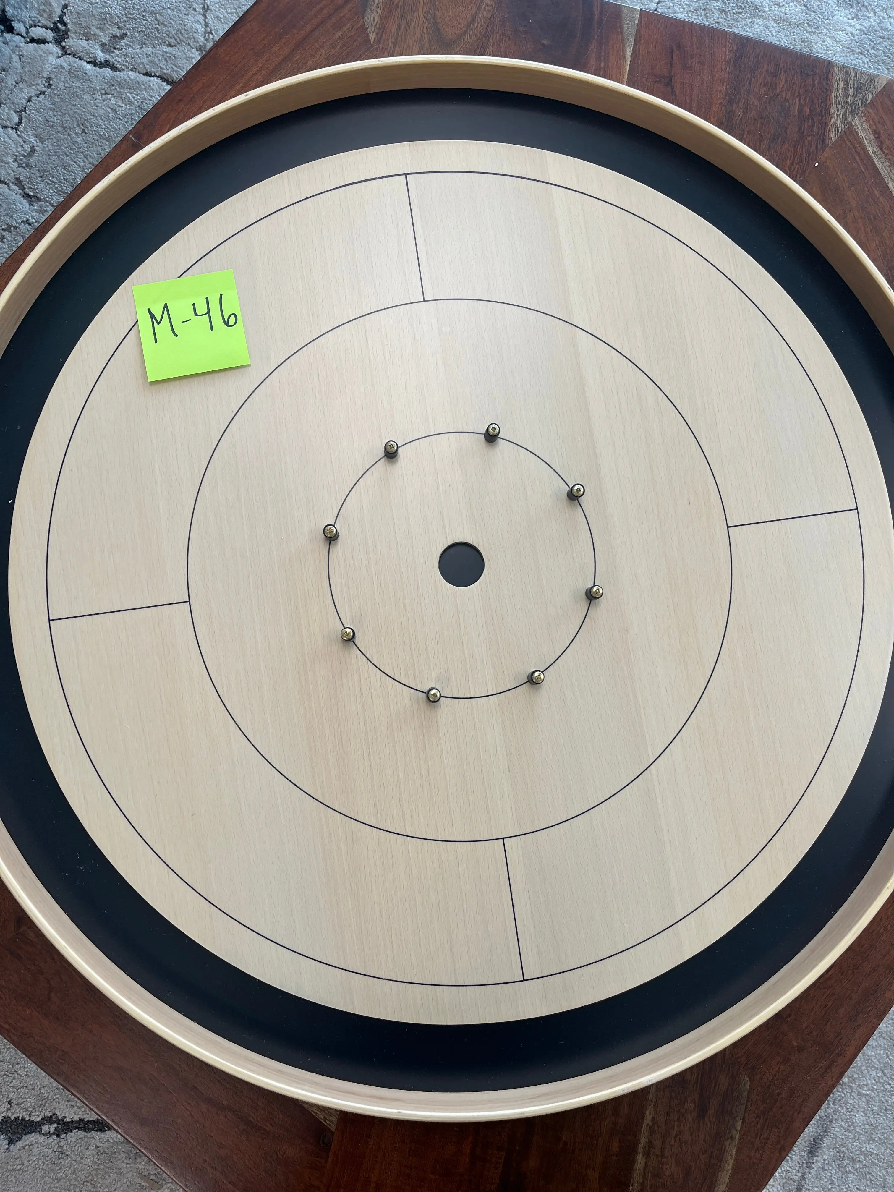IMPERFECT/RETURNED: Beech ELITE Edition Crokinole Board Black Ditch MDG-8323-M46