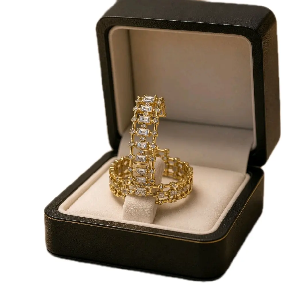 Elegant 14k gold plated earrings with zirconia for Special Occasions or gift