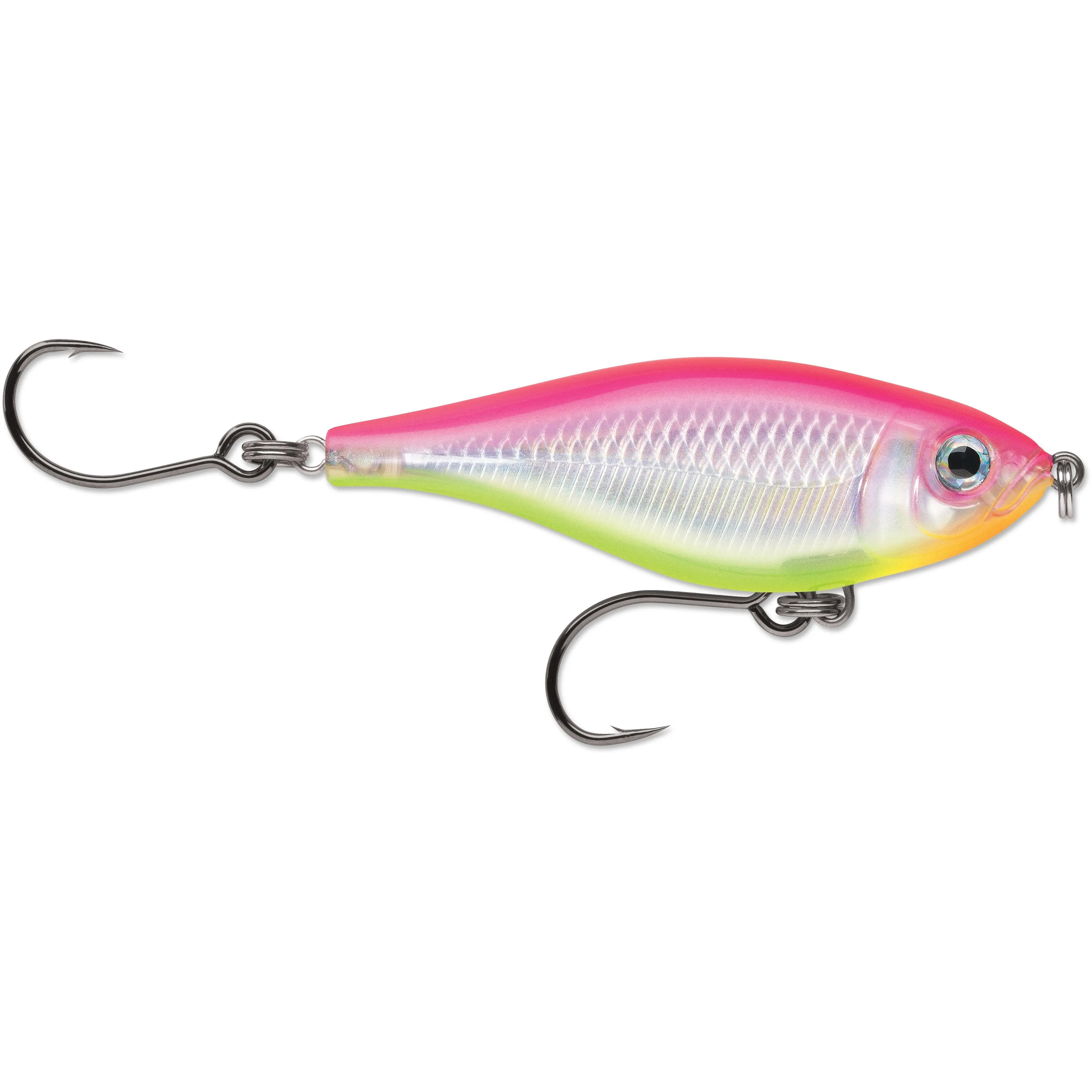 Rapala X-Rap Twitchin' Mullet 06 Topwater Fishing Lure - 2.5 in, Inline Setup, Side Motion, Extreme Flash, Slow Sinker, Glide & Drop Technique, Reliable Hooksets for Larger Fish