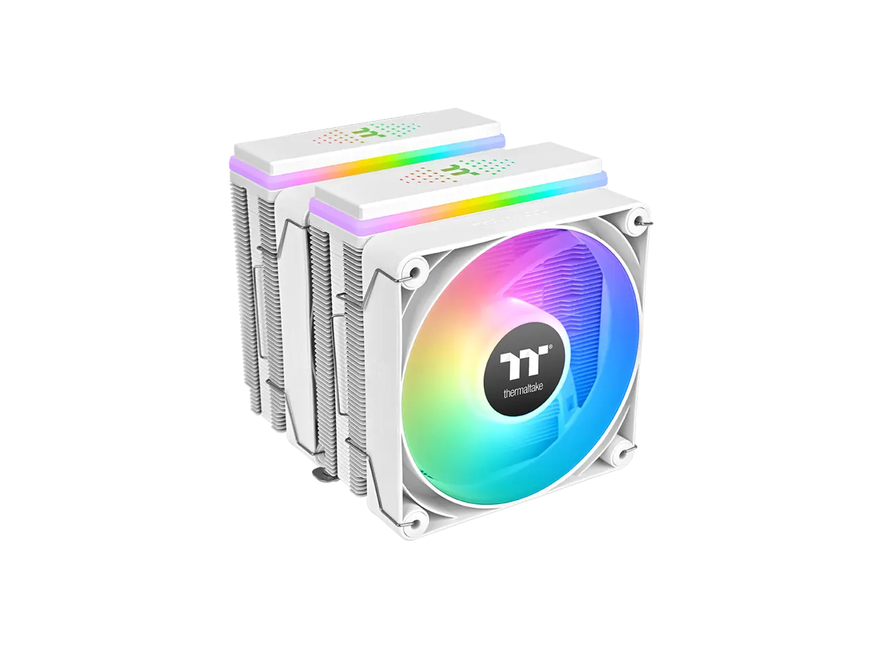 Thermaltake ASTRIA 600 ARGB CPU Cooler; 6 Copper Heat Pipes; 2x120mm PWM Fans; 500~1800RPM; Dual Tower; Intel/AMD; 265W TDP; White; CL-P139-CA12SW-A
