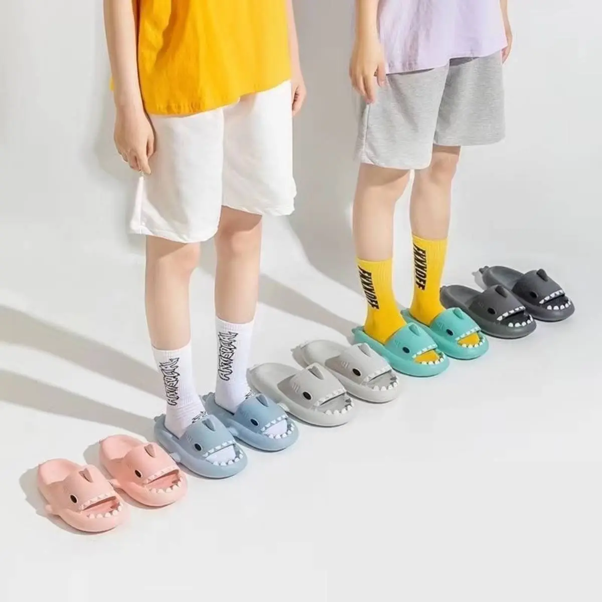 Unisex EVA Cloud Slides Shoes - Soft Cushioned Open-Toe Footwear, 1.6-Inch Thick Sole, Anti-Slip Grip for Home Bathroom Use