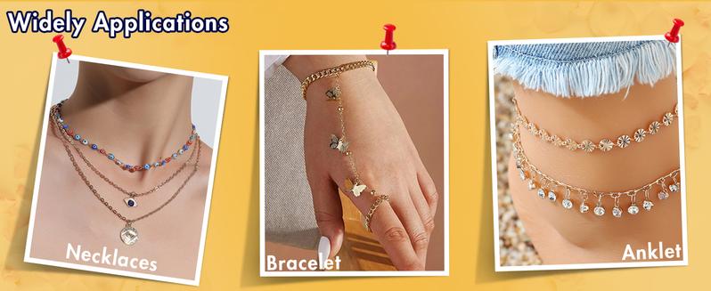 12 Pack Magnetic Necklace Clasps and Closures Necklace Jewelry Extender with Strong Magnet Magnetic Gold and Silver Plating Gift Stainless Steel Charm