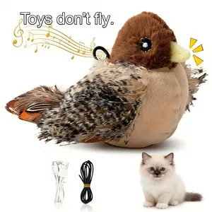 USB Rechargeable Bird Design Cat Toy, 1 BoxInteractive Cat Teaser Toy, Pet Sound Toy,Indoor Cat Toy, Pet Supplies