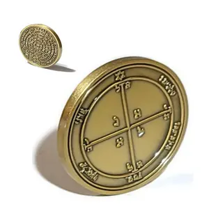 Fourth Pentacle of Mars Coin – Solomonic Mars Seal, 72 Names of God