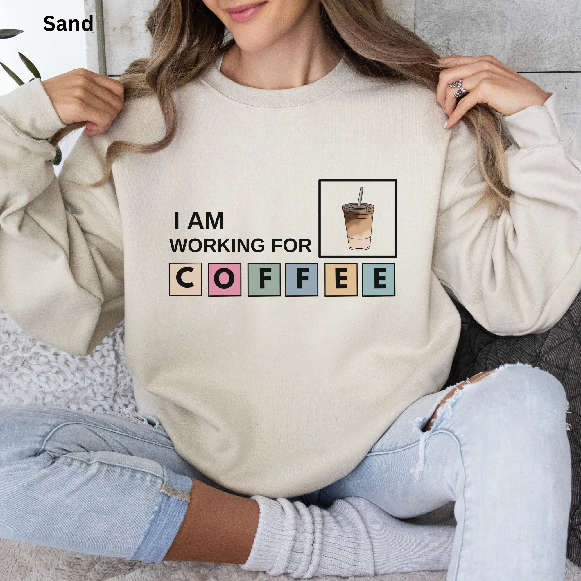 Token Board Cotton Crewneck Bcba Coffee Lover Aba Therapy Graphic T-shirt Applied Behavior Analysis Crewneck Rbt Behavior Therapist Funny Sped Gift