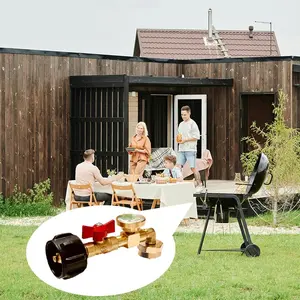 Upgraded Propane Refill Adapter with Valve and Gauge, for Filling 1lb Bottles from a 20lb Tank, Fits QCC1/Type1 Propane Tanks and 1lb Disposable Cylinders, Solid Brass, Includes 1x Sealing Tape