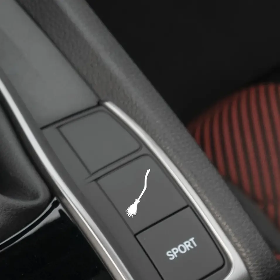 4PCS/SET  Broom Car Sticker for Car Interior Buttons, Highlight Nonsense Creative Style, Inject Mischief Interaction DNA into Your Car, Trendy Decoration Maximizes Interior Fun, Car Accessories, Sticker For Cars