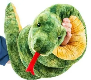 Life-Size Anaconda Snake Plush – 100" of Hug-Worthy Jungle Fun! 🐍💚