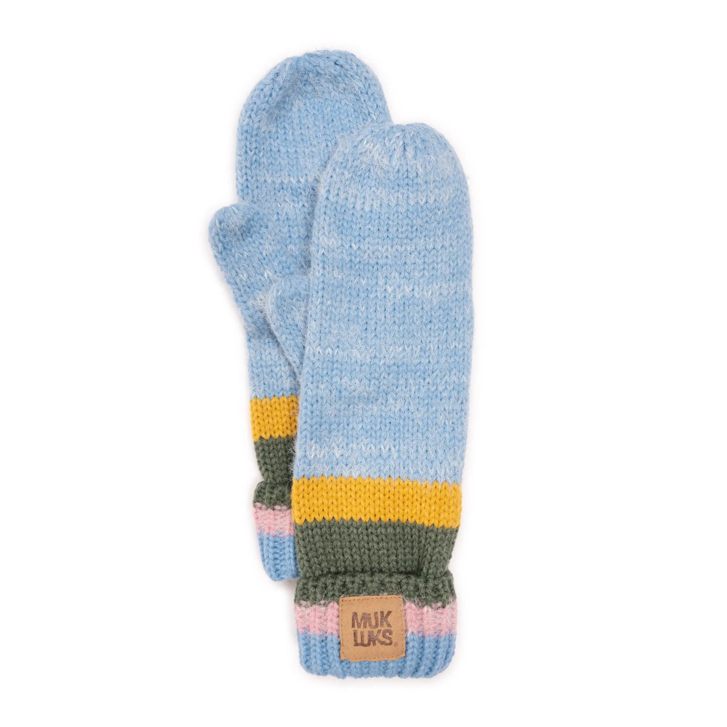 Women's Ribbed-Eyelash Mixed Mitten-Style Gloves, Lightweight Acrylic Knits Fashion Accessories, Acrylic Women's Gloves