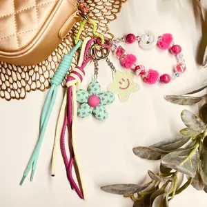 HANDMADE BAG CHARMS ~ FLOWER/STAR