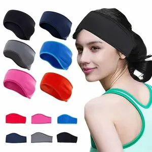 Cycling sports headband, fleece headgear, plush ear protection headband, thermal headgear.