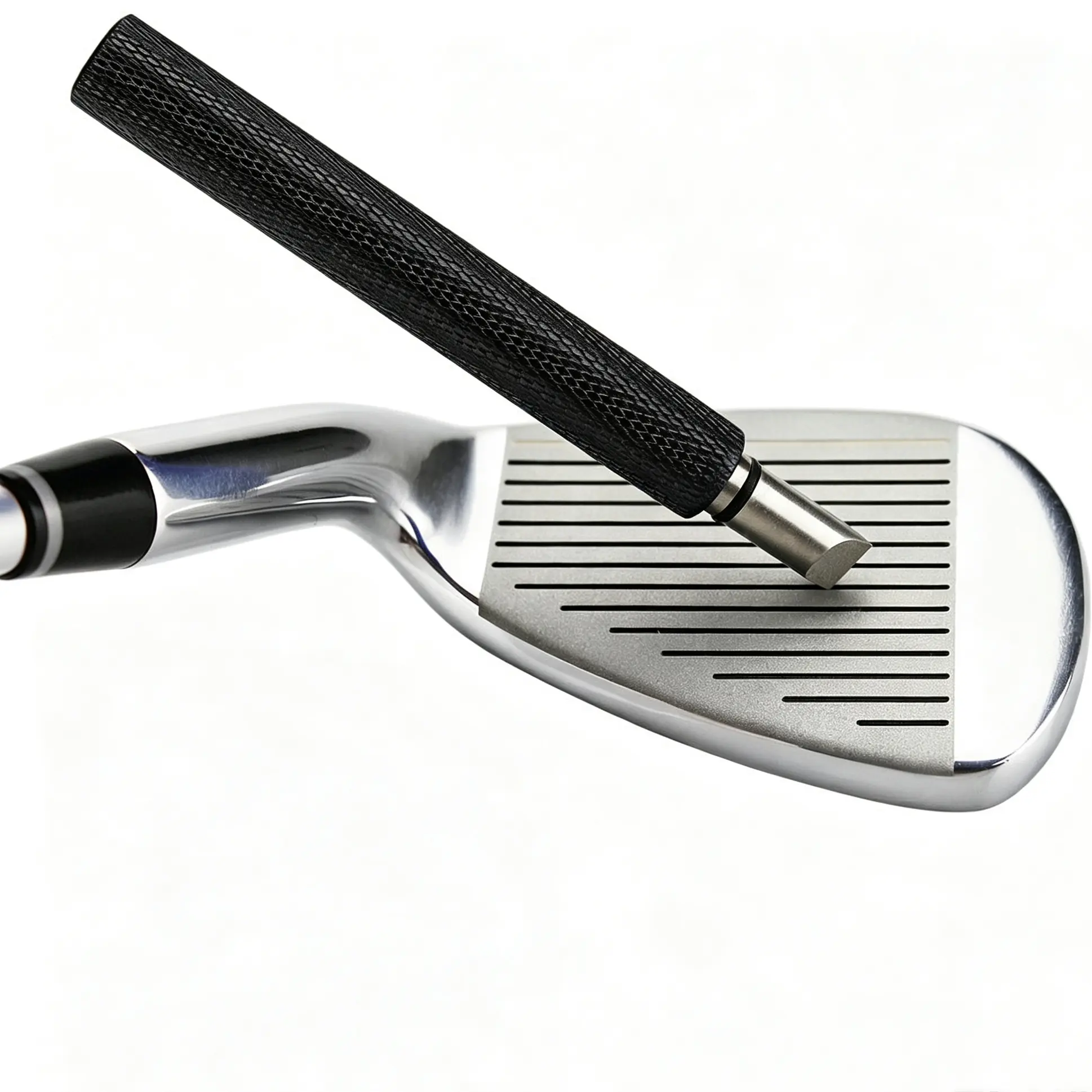 Golf Club Groove Sharpener Tool, Re-Grooving Tool and Cleaner for Wedges & Irons - Generate Optimal Backspin - Suitable for U & V-Groove
