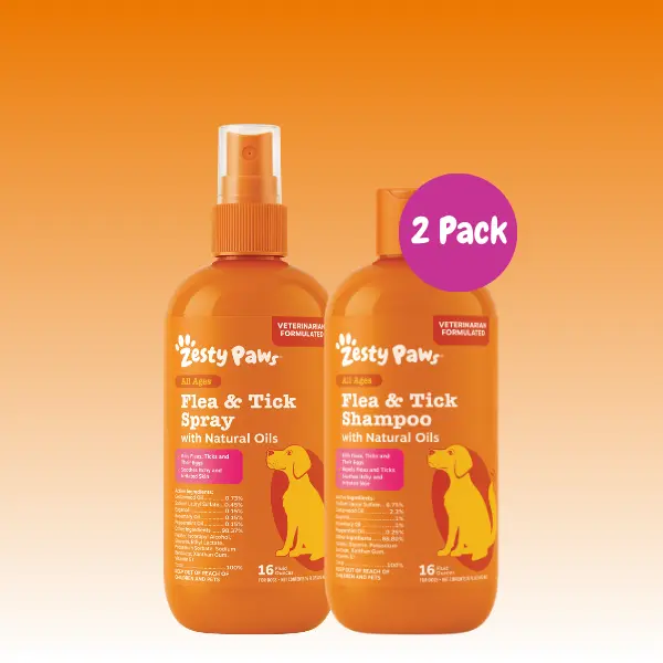 Clean and Fresh Pet Kit – 16 oz Shampoo & 16 oz Flea & Tick Spray Duo, Protects Dogs from Fleas and Ticks Clean and Fresh Pet Kit – 16 oz Shampoo & 16 oz Flea & Tick Spray Duo, Protects Dogs from Fleas and Ticks