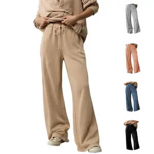 TAQCUX Women's Wide - Leg Sweatpants Comfy Baggy Lounge Pants Sweatpants with Drawstring Trouser