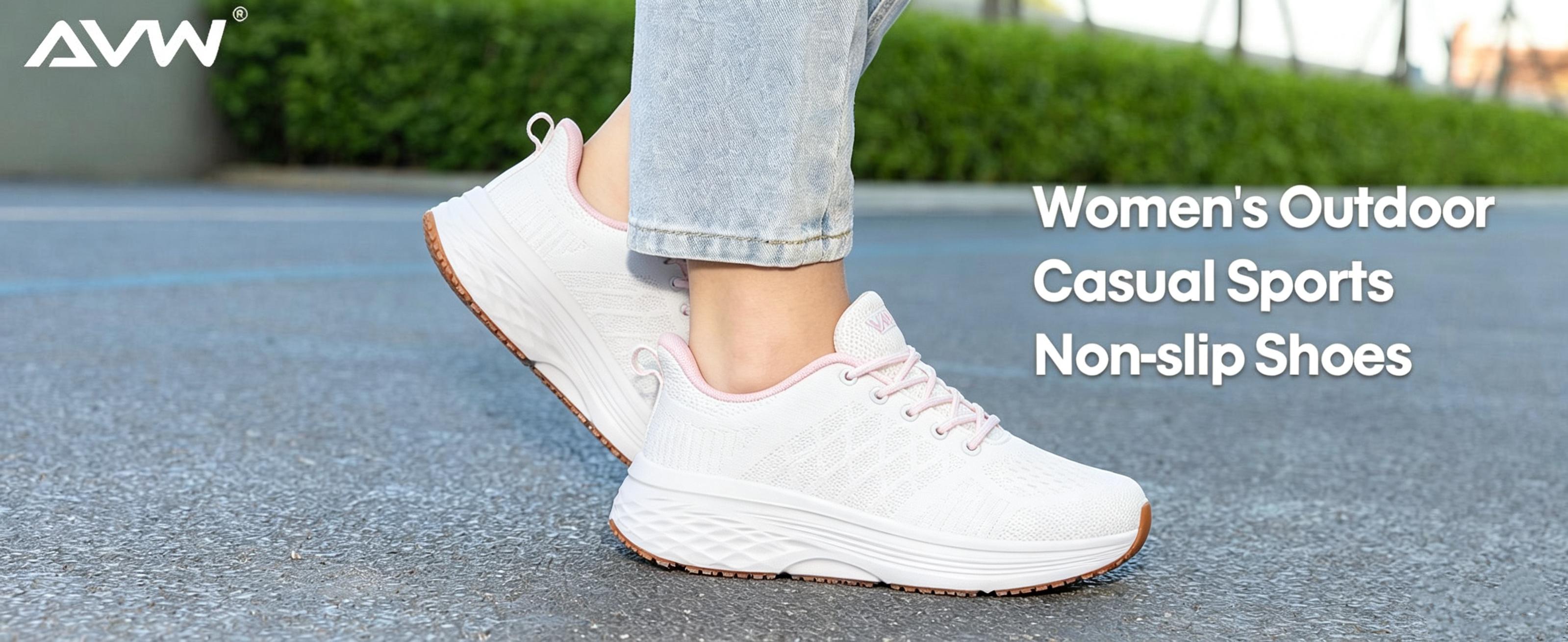 Lightweight Cushioned Nurse Sneakers, Non Slip Waterproof Work Footwear for Medical Workers Kitchen Food Service