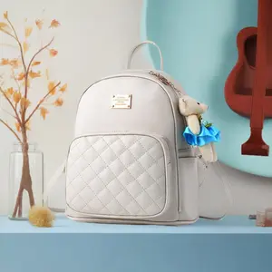 Quilted Pattern Medium Backpack