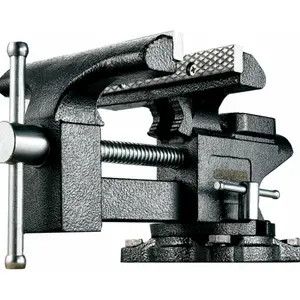 [Upgraded] Bench Vise 6" - Table Vice For Workbench, Utility Vise with Heavy Duty Cast Iron, Multi-Jaw, 270  Swivel Base, Larger , Easy Adjustment for Woodworking, Workshop DIY Uses