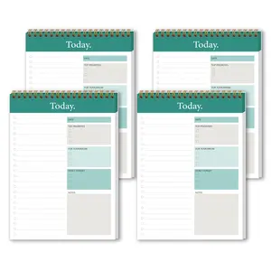 To Do List Notepad - Daily Planner Notepad Undated 52 Sheets Tear Off, 6.5" x 9.8" Planning Pad Checklist Productivity Note Pad for Work and Personal Organized (4 Pack)