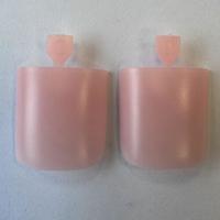 Sharp Square Pure Color Toe Nail Tips Baby Pink