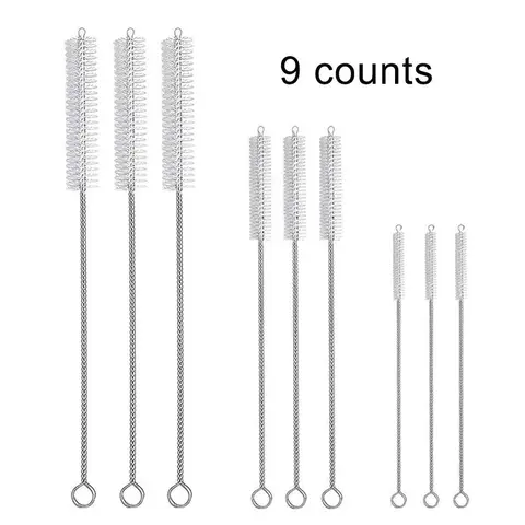 Straw Cleaning Brush Set, 1 Set Long  Cleaning Brush for Straws, Water Bottles, Duckbill Cups, Pipes, Tubes, Kitchen Cleaning Tools, Cleaner, Bottlewasher for Home Dormitory Office