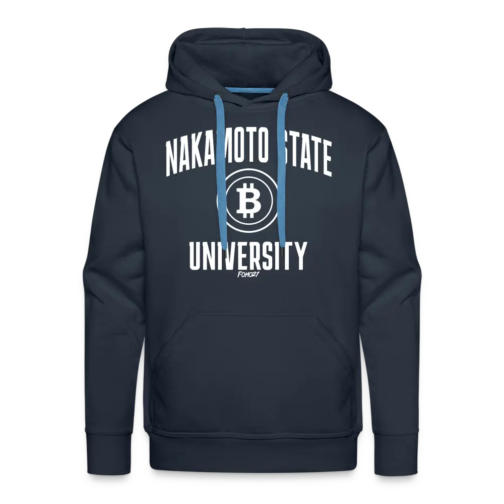 Nakamoto State University (White) Bitcoin Hoodie Sweatshirt