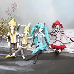 Anime Kasane Teto Mizuki Len Rin Cosplay Doll Stuffed Mascot Twistable Shape Body Wire Skeleton Action Dolls Accessories