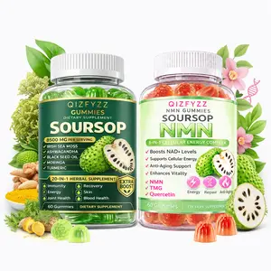 summervibes Soursop NMN Dual-Action Formula | 8500mg Gummies + 8-in-1 Cellular Energy Complex | High-Potency Support for NAD+ Boost, Anti-Aging & Daily Vitality