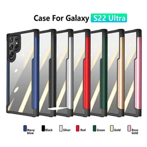 Metal Transparent Phone Case for Samsung S22