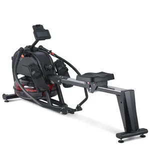 【Garvee】Rowing Machine Workout – 350lb Weight Capacity – 16 Levels of Quiet Dual Slide, Rowing Exercise Equipment, Magnetic Rowing Machine for Home Use, App Compatible