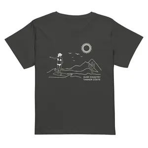 Surf Country T | Vintage Black | Women’s high-waisted t-shirt