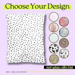 Trendy Poly Mailer 100 Pack Water Proof Heavy Duty Self Seal Shipping Bag for Small Business - Cute Packaging, Shipping Supplies