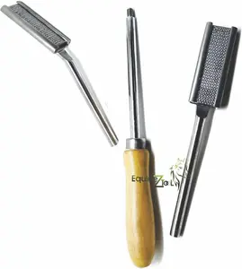 Equine Dental Teeth Floats Rasps Set – Straight & Angled Adjustable Floats for Horse Dental Care, Stainless Steel Veterinary Tools for Floating, Equine Dentistry Instruments