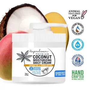 Kapuluan Coconut Moisturizing Daily Cream Lotion with Mango Butter and Vitamin E 16oz Body Care Moisturizer
