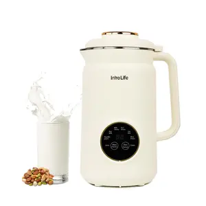 8-in-1 Multifunctional Automatic Nut Milk Machine&Coffee Maker, 34oz Auto Self-Cleaning, Delay Start, Keep Warm, Boil Water – Stainless Steel