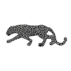 Small Crack Leopard Ornament, Resin Craft, Resin Figurine Statue, Resin Animals, Animal Figurines for Bedroom, Living Room, Entryway, Home Decor, Father's Day Gift, Birthday Gift, Festival Gift