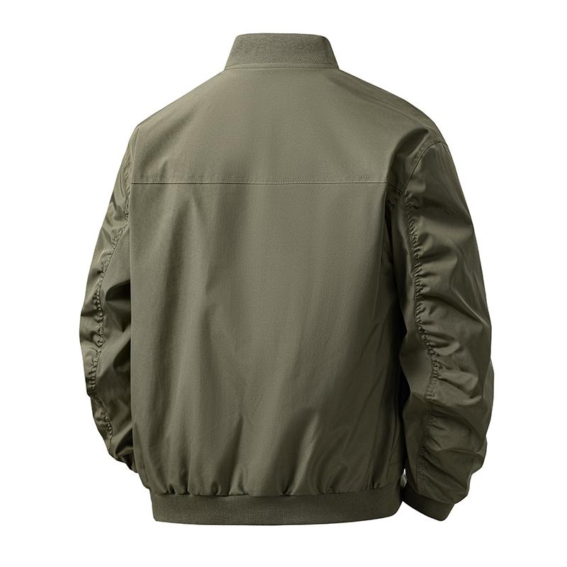 Men's new autumn overalls, youth trend simple baseball collar multi-pocket jacket, men's jacket, casual fashion jacket, spring trend versatile baseball jacket top, windproof bomber jacket men's cardigan, suitable for daily and outdoor sports wear