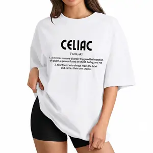 Celiac Definition Shirt | Gluten Free Awareness Tee for Women | Funny Celiac Disease T-Shirt | GF Warrior Gift | Plus Size S-6XL | Celiac Life Humor_KT5001