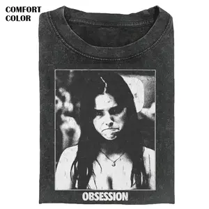 Horror Movie Frowning Nikki Obsession Comfort Color T-shirt Ring Spun Cotton Casual Soft Washed T-Shirt Trendy Tops for Perfect Gift