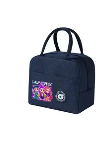 Large Capacity Cartoon Pattern Lunch Bag, Portable Sports Daily Use, Thick Durable Handle, Essential for Travel Camping School