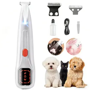 Pet Precision Hair Trimmer Kit, Rechargeable Dog Paw Trimmer with LED Light, Low Noise, Dual-Speed Motor, Small Dog Grooming Clippers for Dogs & Cats, Pet Grooming Tool, Waterproof, pet shaver, #SummerVibes #petlovers