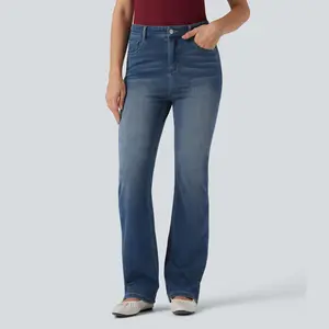 Halara Flex High Waisted Casual Flare Jeans with Pockets