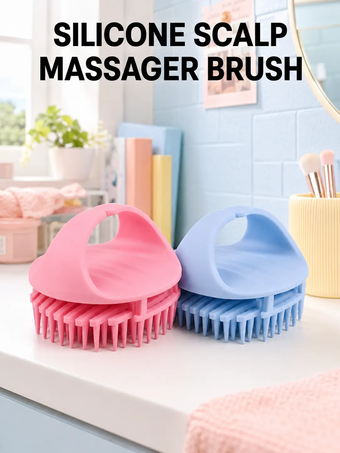 Hair Products Scalp Massager Brush, Comfortable Hair Care Shampoo Brush for Dandruff Removal & Hair Growth, Bathroom Accessories, Shower Shampoo Tool, Summer Gift Ideas, Boyfriend Gifts