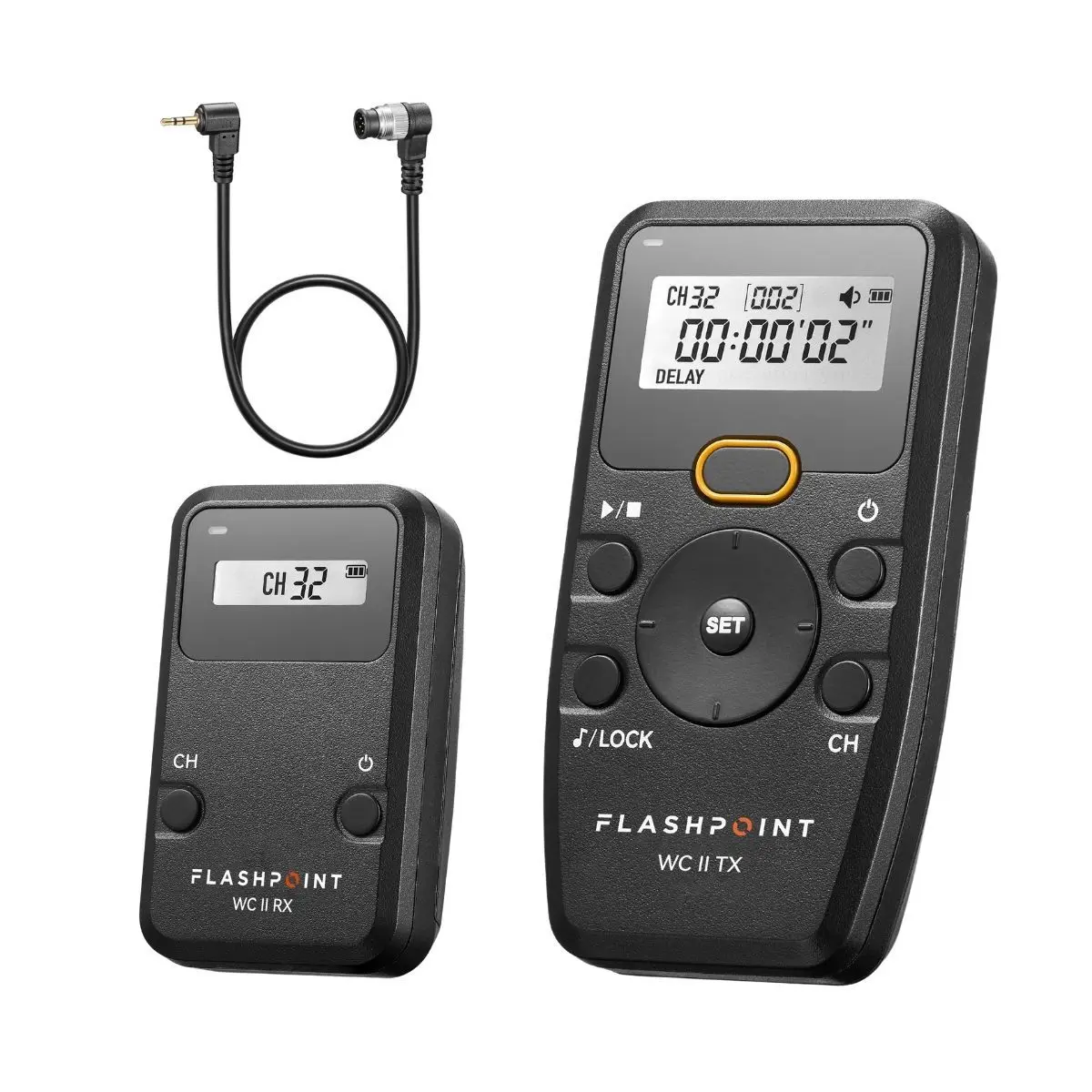 Flashpoint Wave Commander II Portable Wireless Remote Shutter Release Device Kit with 10-Pin Cable, Godox TR-N1 for Nikon Camera Accessories, Connection