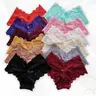 Women's Lace Floral Panties, Seamless & Breathable with Bow Accent, V-Cut Design, Soft Underwear Lingerie, Breathable Fit Panties (Multiple Colors Available)