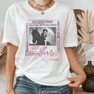 Shania Twain Country Shirt Let’s Go Girls Graphic Shirt, Queen Of Me Tour Shirt