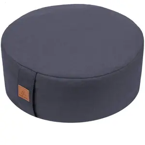 Zafu Buckwheat Meditation Cushion,D=13"/16" H=5.5",Round Zabuton Meditation Pillow,Yoga Bolster Kneeling Pillow  Yoga Pillow for Sitting  Floor Zippered  Cover