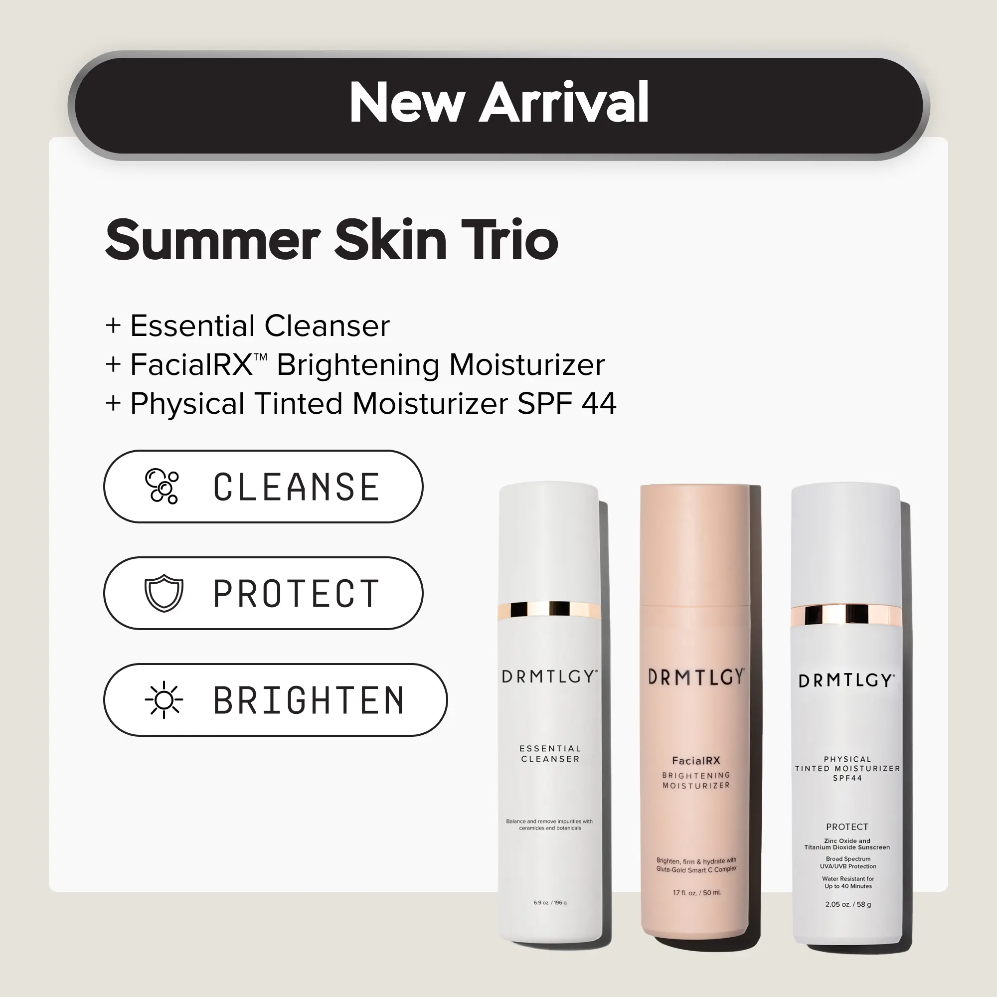 DRMTLGY Summer Skin Trio DRMTLGY Summer Skin Trio