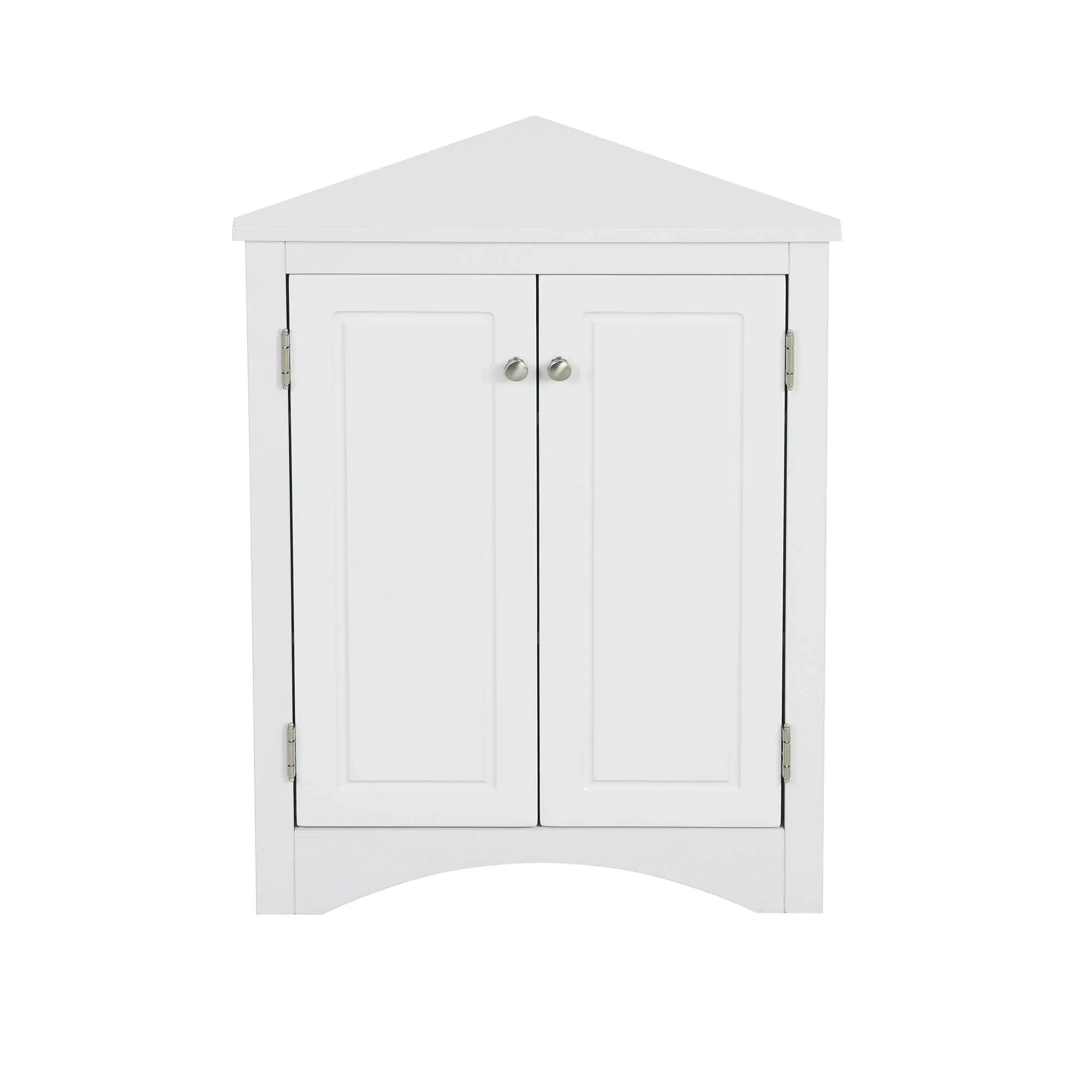 Triangle Bathroom Storage Cabinet W  Adjustable Shelves,standing Floor Cabinet