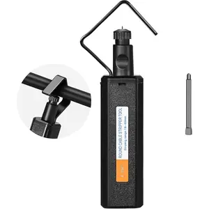 A-1940 round optical cable stripping knife 19-40mm armored cable Fiber optic sheath stripper Vertical and horizontal With1 spare blade for Cable Jacket - 3/4" to 1 5/8"Diameter cutting tool