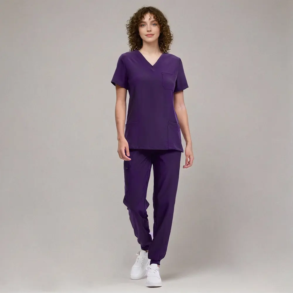cozyscrubs Women's CozyFit Luna Vital Medical Scrub Set - Clearance Limited Colors, Stretch V-Neck Top & Jogger Pants with 8 Pockets, Nurse Hospital Working Uniforms, Women's Clothes